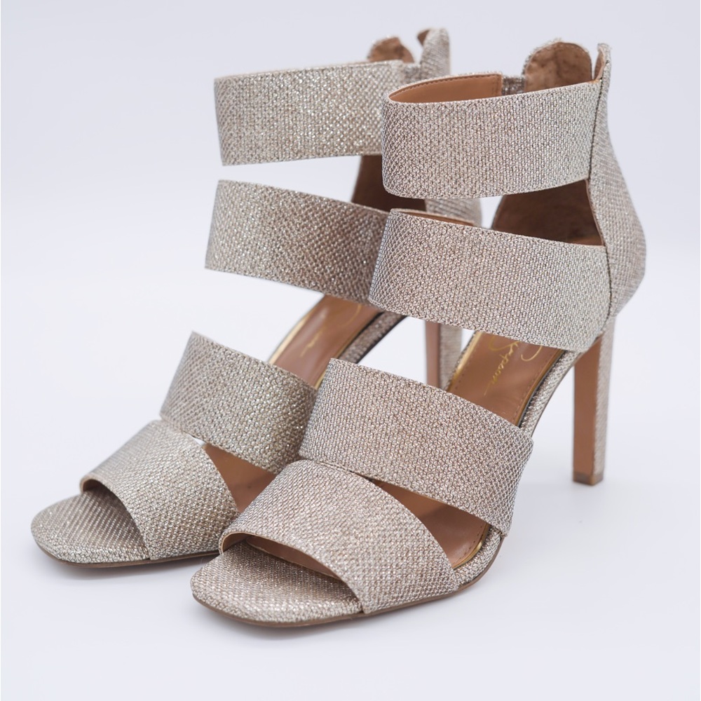 JESSICA SIMPSON | HEELS | GOLD | 7.5 |